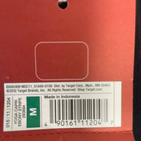 Mossimo Supply Co. Black Leggings with Multicolor Waistband - Picture 3 of 3